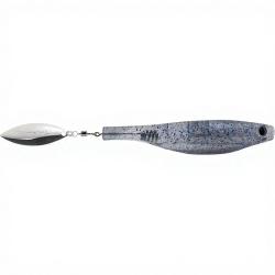 Leurre souple HYPERLASTICS Dartspin 5 1/2 Smoke Blue silver