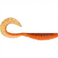Leurre souple MEGABASS X Layer curly 3.5 Tinsel orange