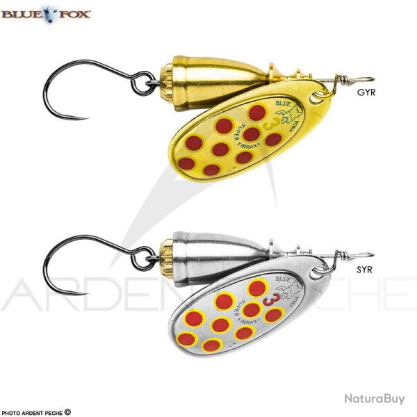 Cuiller BLUE FOX Vibrax hot pepper hame�on simple n�1 GYR
