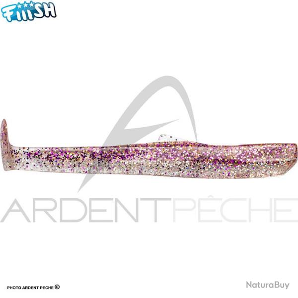Leurre souple FIIISH Mud digger corps 90 Purple glitter