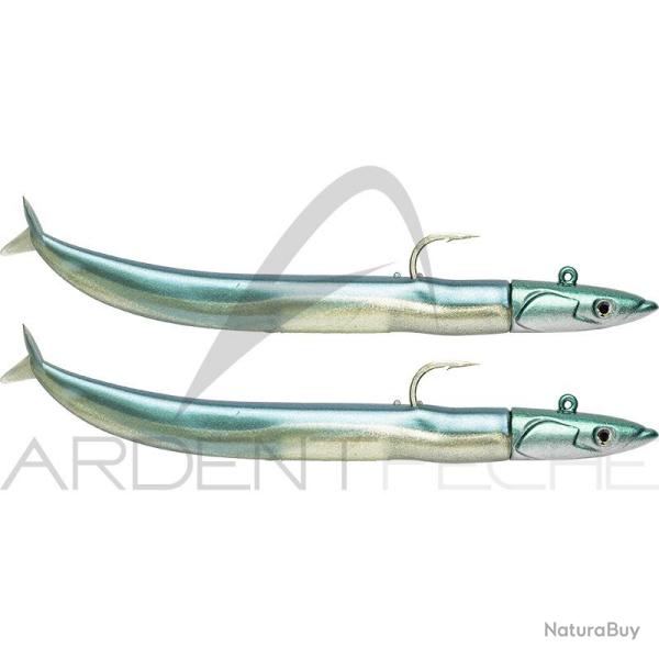 Leurre souple FIIISH Crazy sand eel Double combo 120 Off shore / 15g / Pearl blue - CSE5001