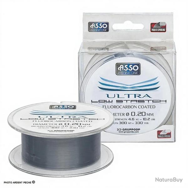 Fils nylon ASSO Ultra low stretch 300m � 0.26mm