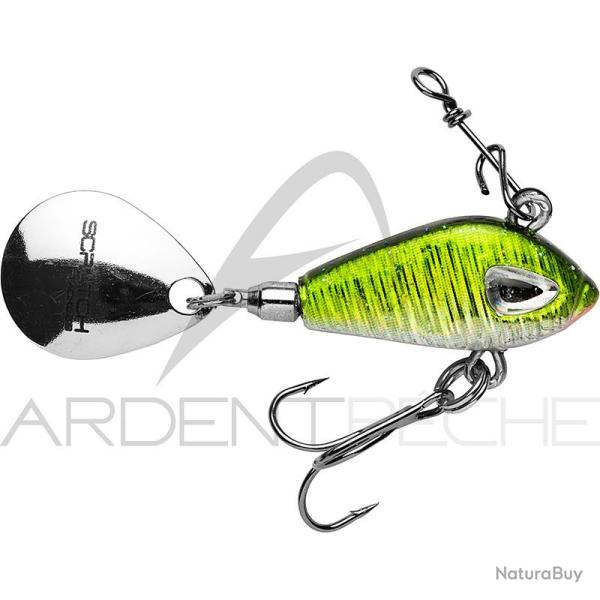 Poisson nageur SCRATCH TACKLE Jig vera spin 3.5g ADG Ablette dos vert