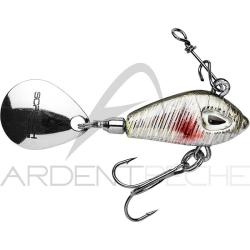 Poisson nageur SCRATCH TACKLE Jig vera spin 21g ADN Ablette dos noir