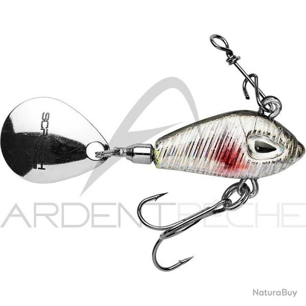 Poisson nageur SCRATCH TACKLE Jig vera spin 21g ADN Ablette dos noir