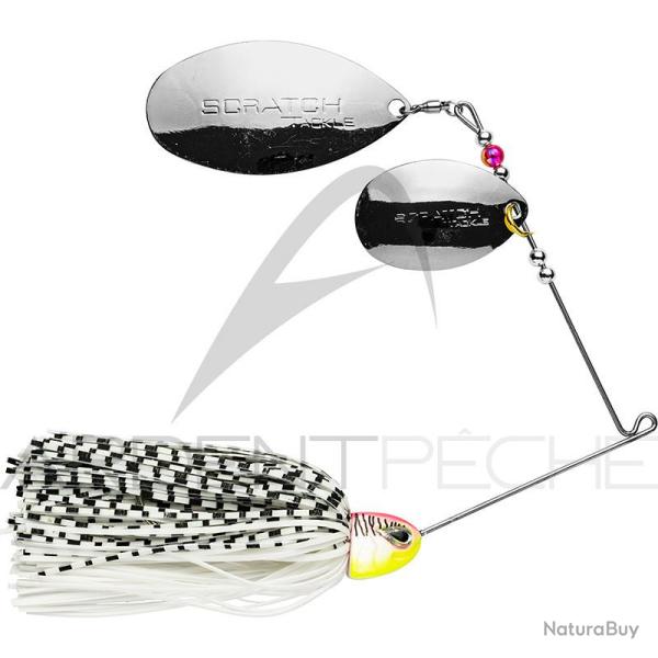 Spinnerbait SCRATCH TACKLE Altera grande 84g WFT Blanc fire tiger