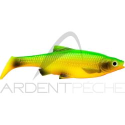 Leurre souple SAVAGE GEAR Roach paddle tail 75 Firetiger