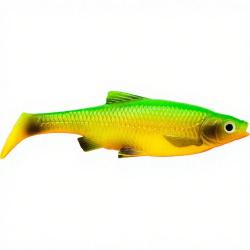 Leurre souple SAVAGE GEAR Roach paddle tail 75 Firetiger