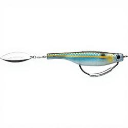Leurre souple HYPERLASTICS Dartspin pro 5 1/2 Blue Back sliver