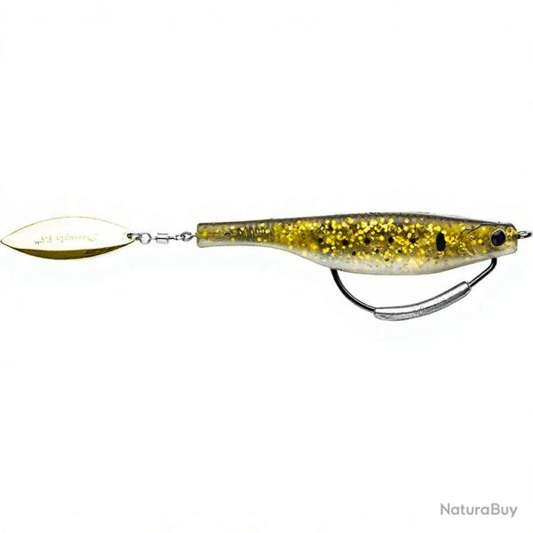 Leurre souple HYPERLASTICS Dartspin pro 5 1/2 Bunker Gold