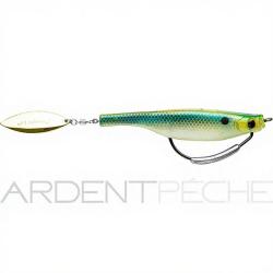 Leurre souple HYPERLASTICS Dartspin pro 5 1/2 Seethrough Greenback