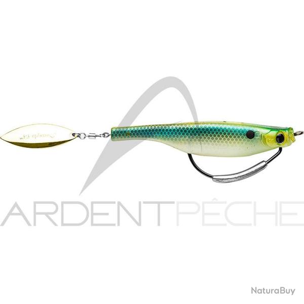 Leurre souple HYPERLASTICS Dartspin pro 5 1/2 Seethrough Greenback