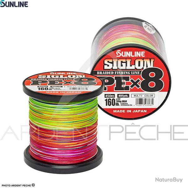 Tresse SUNLINE Siglon braid 8X Tuna broume 450m PE12 (0.57mm)
