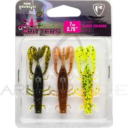 Leurre souple FOX RAGE Critter Ultra UV mixed colour pack 9cm