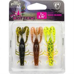 Leurre souple FOX RAGE Critter Ultra UV mixed colour pack 9cm
