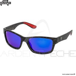Lunettes polarisantes FOX RAGE Camo/Finition bleue miroir/Verres gris NSN004