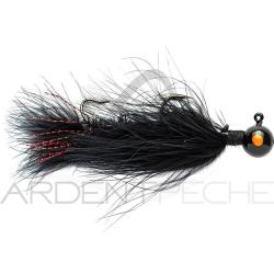 Bucktail jig SIERRA SPOON Jig articulated 14g Noir