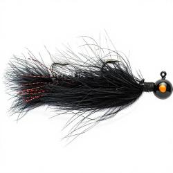 Bucktail jig SIERRA SPOON Jig articulated 14g Noir
