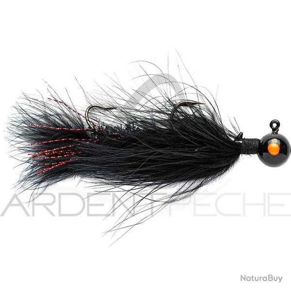 Bucktail jig SIERRA SPOON Jig articulated 14g Noir