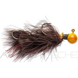 Bucktail jig SIERRA SPOON Jig articulated 14g Marron