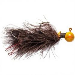 Bucktail jig SIERRA SPOON Jig articulated 14g Marron