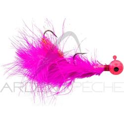 Bucktail jig SIERRA SPOON Jig articulated 14g Rose