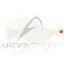 Bucktail jig SIERRA SPOON Jig articulated 14g Blanc