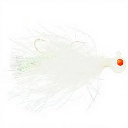 Bucktail jig SIERRA SPOON Jig articulated 14g Blanc