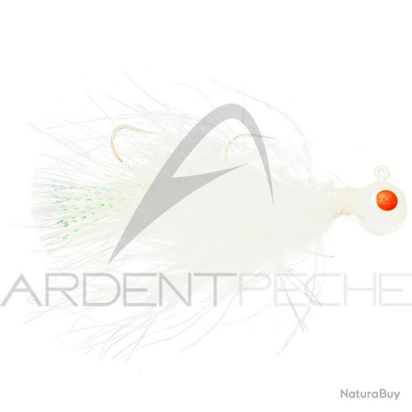 Bucktail jig SIERRA SPOON Jig articulated 14g Blanc