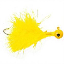 Bucktail jig SIERRA SPOON Jig articulated 14g Jaune