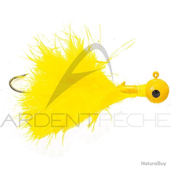 Bucktail jig SIERRA SPOON Jig articulated 14g Jaune