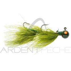 Bucktail jig SIERRA SPOON Jig articulated 14g Olive