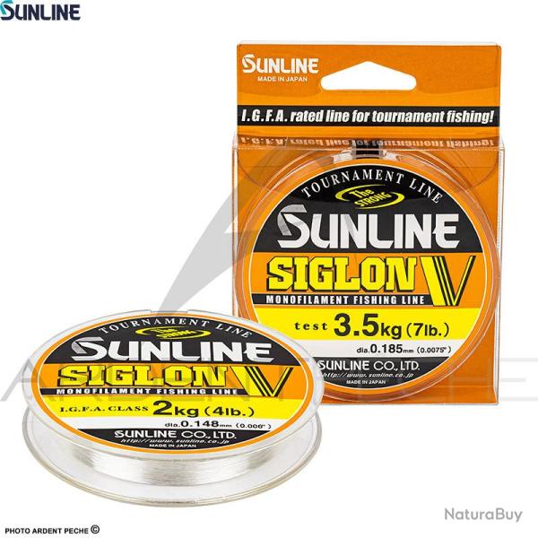 Fils nylon SUNLINE Siglon V Clear 100m � 0.235mm