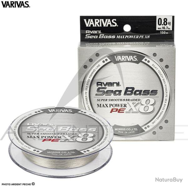Tresse VARIVAS Avani seabass max 150m PE1.2