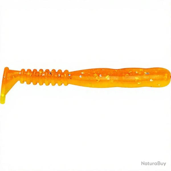 Leurre souple REINS Rockvibe shad 2 B76 Chika orange/Glow chart silver