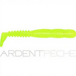Leurre souple REINS Rockvibe shad 4 129 Glow chart silver