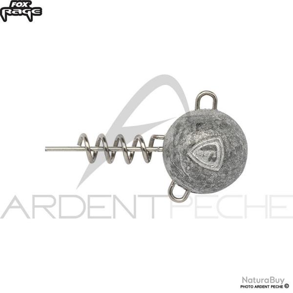 T�te plomb�e FOX RAGE Corkscrew round jig head pack 20g