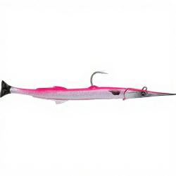 Leurre souple SAVAGE GEAR 3D Needlefish pulse tail 2+1 14cm Pink silver