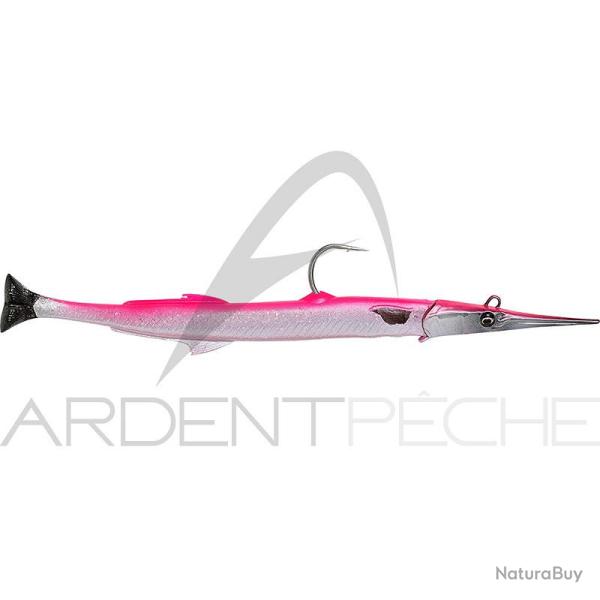 Leurre souple SAVAGE GEAR 3D Needlefish pulse tail 2+1 14cm Pink silver
