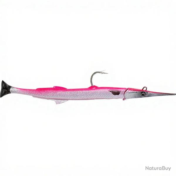Leurre souple SAVAGE GEAR 3D Needlefish pulse tail 2+1 14cm Pink silver