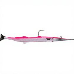 Leurre souple SAVAGE GEAR 3D Needlefish pulse tail 2+1 18cm Pink silver