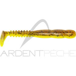 Leurre souple REINS Fat rockvibe shad 4 B48 Motor oil pepper