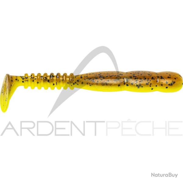 Leurre souple REINS Fat rockvibe shad 4 B48 Motor oil pepper