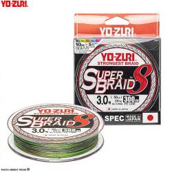 Tresse YO ZURI Superbraid 8X Multicolore 300m &Oslash; 0.17mm / PE1