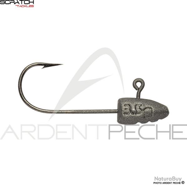 Tte plombe SCRATCH TACKLE Oval classic jig head 1.8g H2