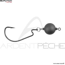 T&ecirc;te plomb&eacute;e SCRATCH TACKLE Texas free jig head 10g