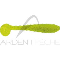 Leurre souple BASS ASSASSIN Litl&acute; boss 3.5 452 Chartreuse silver glitters