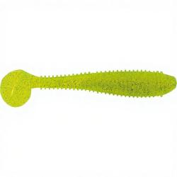 Leurre souple BASS ASSASSIN Litl&acute; boss 3.5 452 Chartreuse silver glitters
