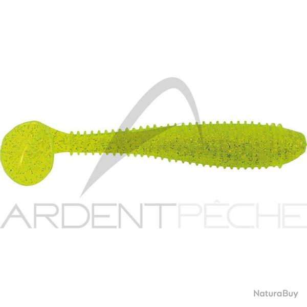 Leurre souple BASS ASSASSIN Litl� boss 3.5 452 Chartreuse silver glitters