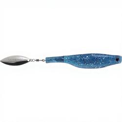 Leurre souple HYPERLASTICS Dartspin 7 See Through blue - silver